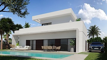 Villa moderna de 3 dormitorios y 3 baños con piscina