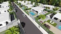 Modern Independent villas with private pool,3 bedrooms,2 bathrooms on 550 m2 plot in  Dream Villas Alicante