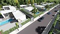 Modern Independent villas with private pool,3 bedrooms,2 bathrooms on 550 m2 plot in  Dream Villas Alicante